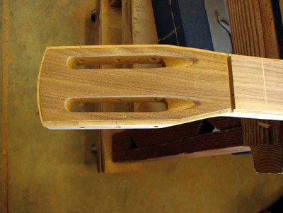 Slotted headstock