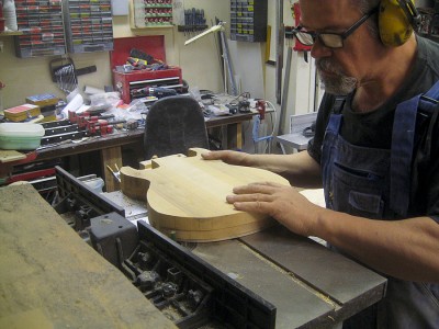 Routing body edges flush with a table router.