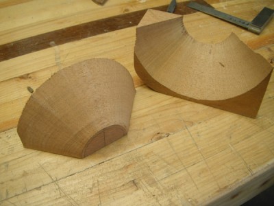 Rough cut neck block