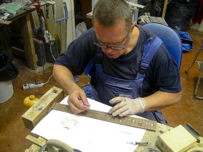 Careful with that glue, man! Vinyl or nitrile gloves prevent my hands from turning into fins, especially the left one.