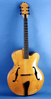 Benedetto archtop made from common lumber yard woods