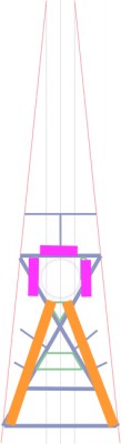 A rough sketch of what the backpacker bracing looks like