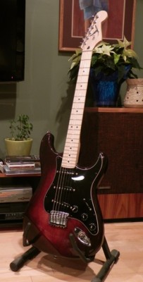I've decided to name my guitar Blue. I love the blues. My daughter, who recently announced she's pregnant, nicknamed the tiny fetus &quot;Blueberry&quot;, so this miraculous event all fits in perfectly.